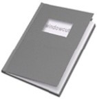 (10pcs) GRAPHITE STEELBOOK Letter Size 8.5" by 11" (Case Bound on 11" edge)