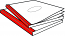 CoverBind Red Advantage Clear Linen Covers