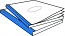 CoverBind Royal Blue Advantage Clear Linen Covers 